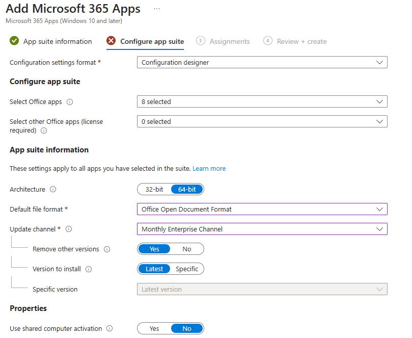 Intune-M365App-step2